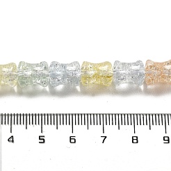 Transparent Crackle Glass Beads Strands&nbsp;GLAA-D025-01E