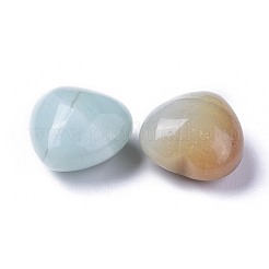 Natural Flower Amazonite Heart Love Stone&nbsp;G-F659-B03