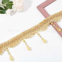 Polyester Braided Tassel Lace Trim Ribbons&nbsp;DIY-WH0308-536