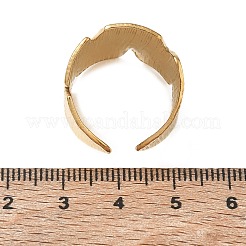 Textured Bark 304 Stainless Steel Cuff Rings Components&nbsp;SA-CBA45D5-12G