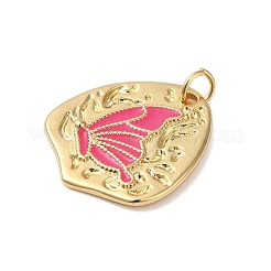 Rack Plating Brass Enamel Pendants&nbsp;KK-S372-04B-02