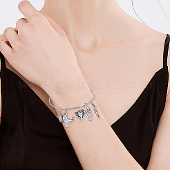 DIY Adjustable Iron Expandable Bangle Making Kits&nbsp;DIY-BM0001-14P