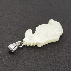 Natural Trochid Shell/Trochus Shell Pendants&nbsp;SSHEL-K027-08
