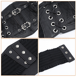 Pu Polyester and Alloy Buckle Loosens Chain Belts&nbsp;AJEW-WH20060-19C