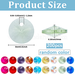 200Pcs Glass Charms&nbsp;RGLA-SP0001-03C