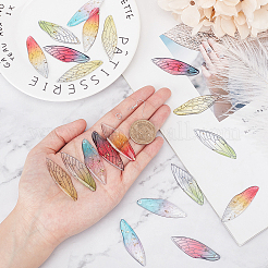 DIY 5 Colors Wing Dangle Earring Making Kits&nbsp;DIY-PH0002-02S