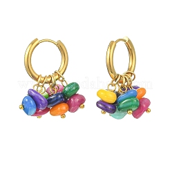 Natural Freshwater Shell Beads Chandelier Earrings&nbsp;EJEW-JE07029