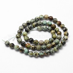 Natural African Turquoise(Jasper) Beads Strands&nbsp;X-G-D840-15-4mm
