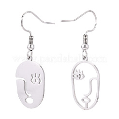 304 Stainless Steel Dangle Earrings&nbsp;EJEW-N064-02P