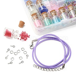 DIY Wish Bottle Necklace Making Kit&nbsp;DIY-YW0006-52