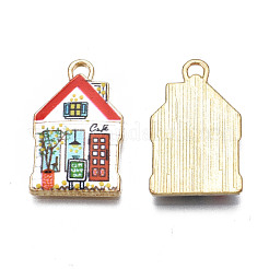 Rack Plating Alloy Enamel Pendants&nbsp;ENAM-T011-159B