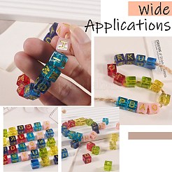 Perforated Dropper Cube 26 English Letter Bead Making Silicone Mold&nbsp;ST-CJ0043-040