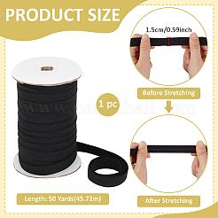 Flat Polyester Folding Elastic Cord&nbsp;OCOR-WH0120-55A