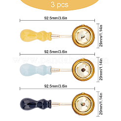 Beech Handle Wax Sealing Stamp Melting Brass Spoon&nbsp;TOOL-CP0001-11
