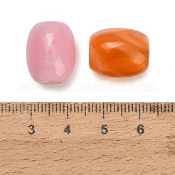 Two-tone Opaque Acrylic European Beads&nbsp;AC-CBA6BCC-15