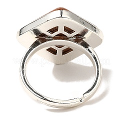 Synthetic Goldstone Adjustable Rings&nbsp;RJEW-H240-01S-16