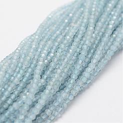 Natural Aquamarine Bead Strands&nbsp;G-P270-2mm-15