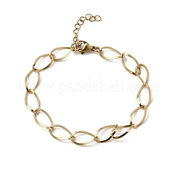 304 Stainless Steel Link Chain Bracelets for Women&nbsp;BJEW-A051-02G