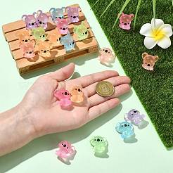 30Pcs 6 Colors Luminous Resin koala Ornaments&nbsp;DJEW-CJ0001-18
