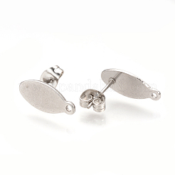 Non-Tarnish 304 Stainless Steel Stud Earring Findings&nbsp;STAS-Q223-03