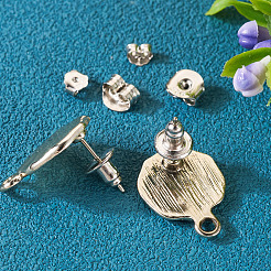 3 Pairs 3 Style Rhodium Plated Sterling Silver Friction Ear Nuts&nbsp;STER-TA0001-09