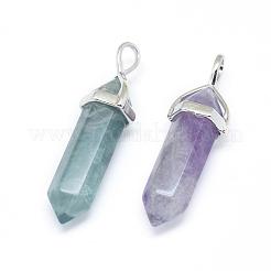 Natural Fluorite Double Terminated Pointed Pendants&nbsp;G-F484-01P
