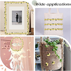 15 Yards Flower Polyester Embroidery Lace Ribbon&nbsp;OCOR-WH0070-77H