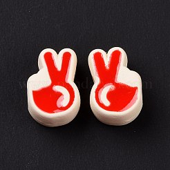 Rubberized Style Acrylic European Beads&nbsp;SACR-E009-18