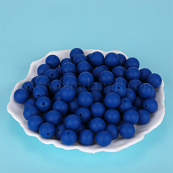 Round Silicone Focal Beads&nbsp;X-SI-JX0046A-50