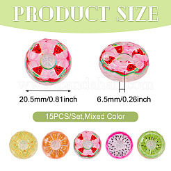15Pcs Transparent Resin Cabochons&nbsp;CRES-TA0001-66