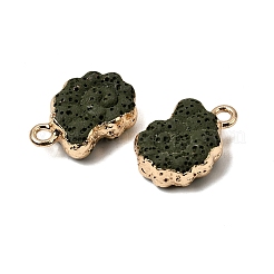 Dyed Synthetic Lava Rock Pendants&nbsp;G-P614-05G-10