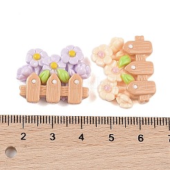 Opaque Resin Decoden Cabochons&nbsp;CRES-M033-03