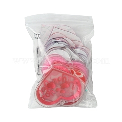14Pcs 7 Styles Valentine's Day Transparent Acrylic Pendants&nbsp;OACR-FS0001-98
