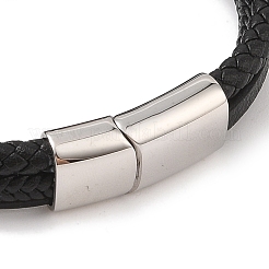 Braided Microfiber Leather Multi-strand Bracelets&nbsp;BJEW-B096-08E