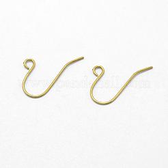 Brass Earring Hooks&nbsp;KK-F722-01C-RS