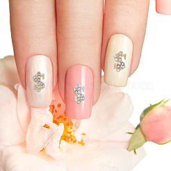 40Pcs 4 Style Alloy Rhinestone Cabochons&nbsp;MRMJ-FH0001-27