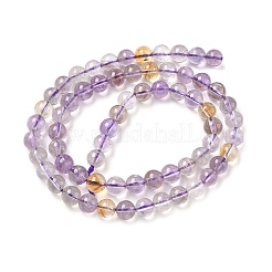 Natural Ametrine Beads Strands&nbsp;G-F461-02-6mm