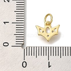 Rack Plating Brass Micro Pave Cubic Zirconia Charms&nbsp;KK-I720-49G