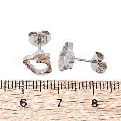 Tarnish Resistant 304 Stainless Steel Stud Earrings&nbsp;EJEW-N045-04P