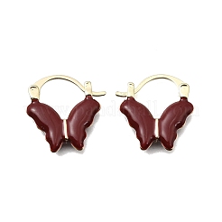 Alloy Enamel Hoop Earrings&nbsp;EJEW-G466-06G