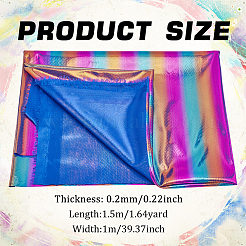 Rainbow Color Polyester Fabric&nbsp;DIY-WH0569-80B