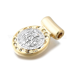 Religion Theme Brass Hammered Pendants&nbsp;KK-V010-09GP-01