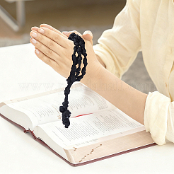 2Pcs 2 Styles Polyester Braided Cord Cross Pendant Prayer Necklaces&nbsp;NJEW-DC0001-18