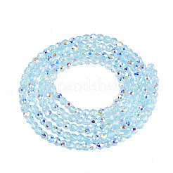 Transparent Glass Beads Strands&nbsp;EGLA-N028-01A-A06