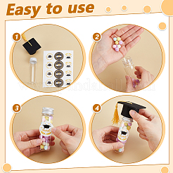 30Pcs Clear PET Plastic Bead Storage Tubes with Aluminum Screw Top Caps&nbsp;AJEW-GA0009-44