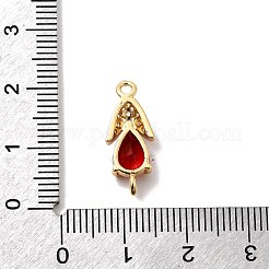 Brass Pave Cubic Zirconia Connector Charms&nbsp;KK-Z131-12G