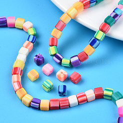 Handmade Polymer Clay Beads Strands&nbsp;CLAY-N008-060-05