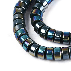 AB Color Plated Opaque Glass Beads Strands&nbsp;LS-GLAA-T026-3x6mm-P16