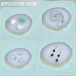 2Pcs Resin Imitation Agate Color Palette&nbsp;MRMJ-BBC0001-02A