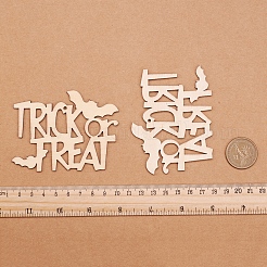Trick or Treat Halloween Blank Wooden Cutouts Ornaments&nbsp;WOOD-L010-03